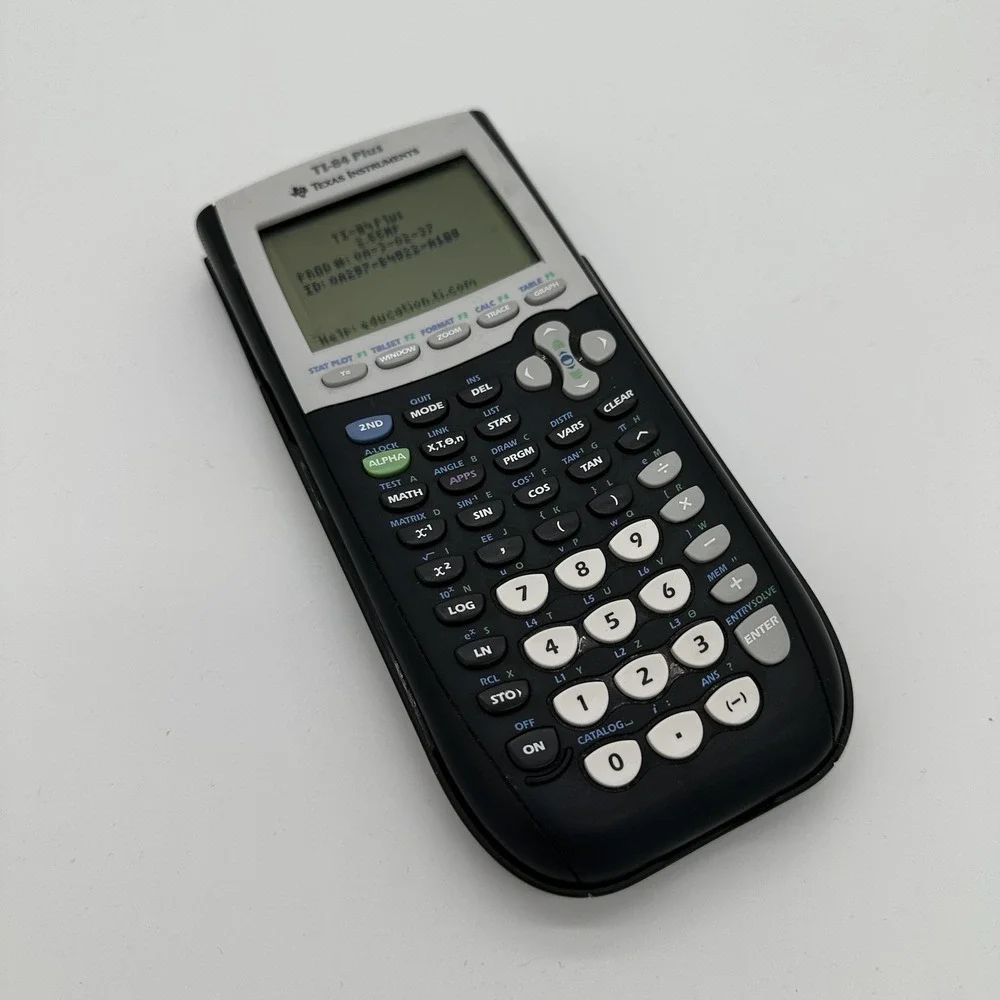 Texas Instruments TI-84 Plus‎ Graphing Calculator Black Tested With Cover